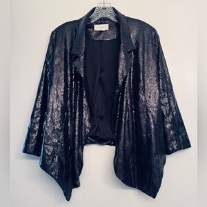 Costa Blanca black sequin blazer size S